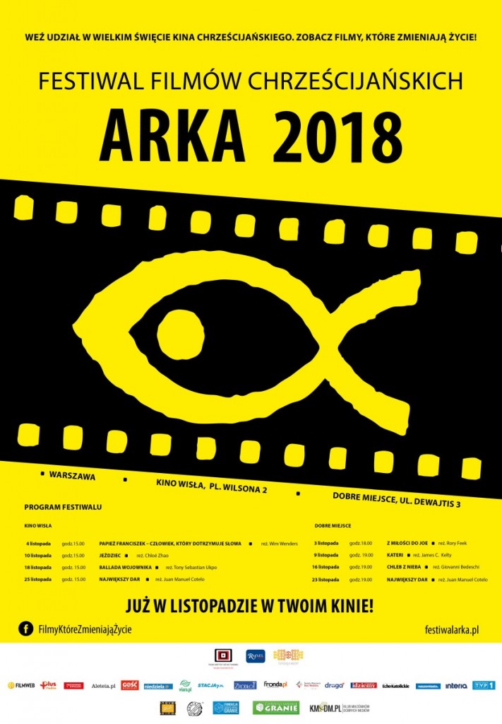 Festiwal Filmów Chrześcijańskich ARKA 2018 - warszawa